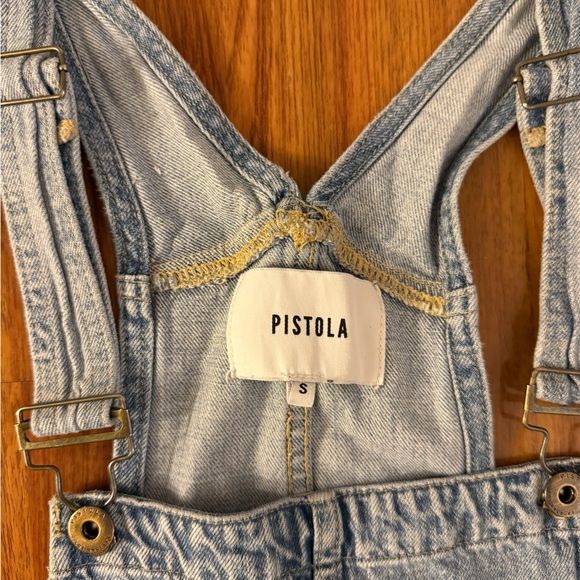 Pistola Women's Light Blue Bailey Denim Overalls - Picture 4 of 5